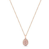 Brent Weatherall - 9ct Rose Gold Morganite & Diamond Set Cluster Pendant