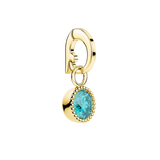 Rosefield Jewellery - March Birthstone Charm Gold