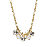 Dyrberg Kern - Phila Gold Necklace Crystal & White Pearl