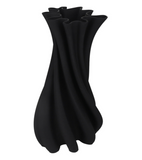 Camila Black 3D Ceramic Vase Small