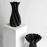 Camila Black 3D Ceramic Vase Small