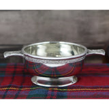 English Pewter Company - 3.5 Inch Celtic Knot Handle Quaich Bowl