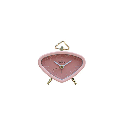 Olympic - Mini Triangle Clock Pink