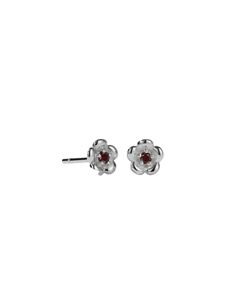 Meadowlark - Posie Studs African Garnet Sterling Silver