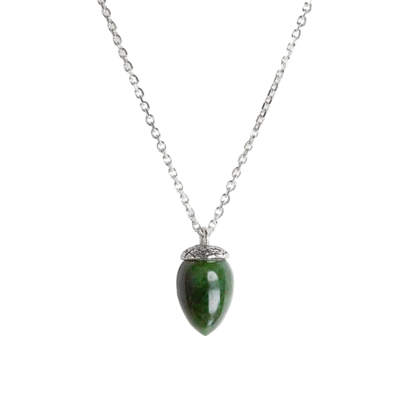 Nick Von K - Mini Pounamu Acorn Charm Necklace