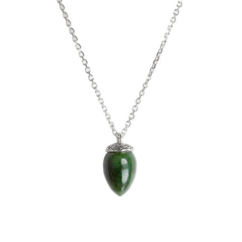 Nick Von K - Mini Pounamu Acorn Charm Necklace