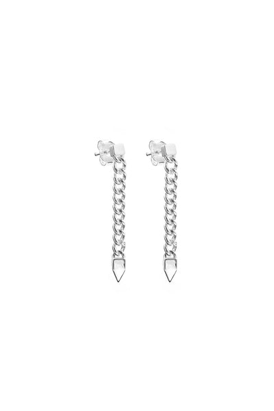 Stolen Girlfriends Club - Hanging Curb Spike Earrings