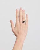 Meadowlark - Large Protea Ring Smoky Quartz Sterling Silver