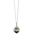 Meadowlark - Protea Charm Necklace Onyx Sterling silver