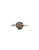 Meadowlark - Petite Protea Ring Smoky Quartz Sterling Silver
