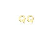 Brent Weatherall - 9ct yellow Gold Mini Initial Stud Earrings Pair