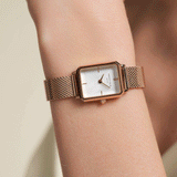 Rosefield - Octagon Extra Small Rosegold Mesh Watch