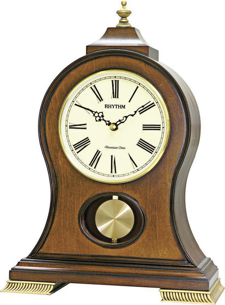 Rhythm - Chiming Mantle Clock With Pendulum