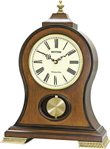 Rhythm - Chiming Mantle Clock With Pendulum