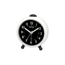 Rhythm - Regular Alarm Clock White & Black