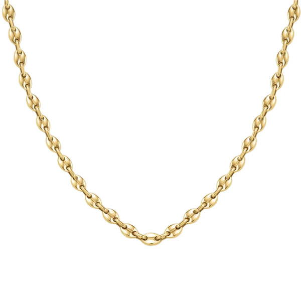 Rosefield - Coffee Bean Small Chain Necklace Gold
