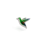 Stow - Hummingbird Charm Silver and Enamel