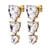 Dyrberg Kern - Sanctu Gold Drop Earrings Crystal