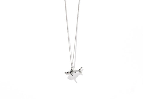 Meadowlark - Shark Charm Necklace Sterling Silver