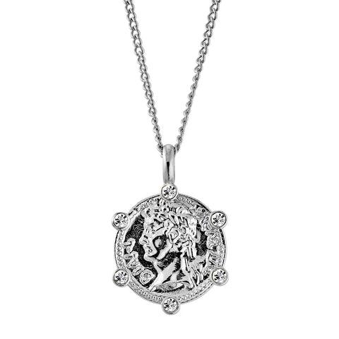 Dyrberg/Kern - Siena Shiny Silver Necklace Crystal