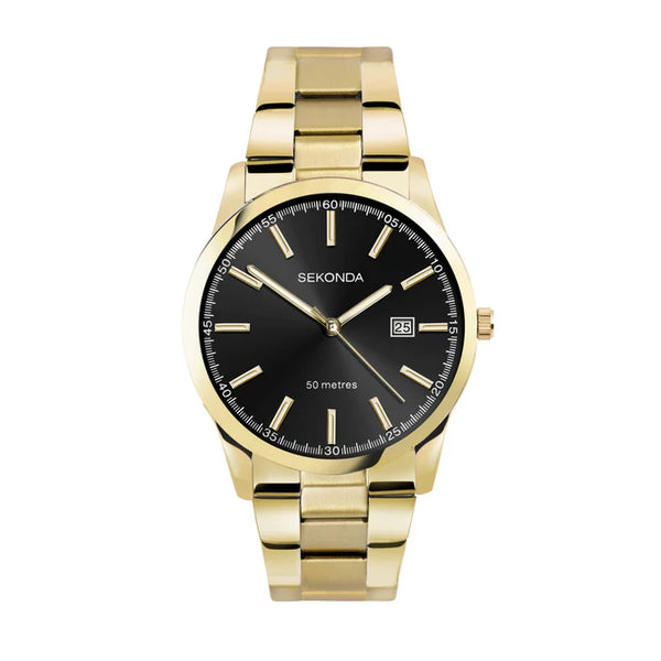 Sekonda - Classic Unisex Watch Gold & Black