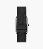 Skagen - Hagen Three-Hand Black Stainless Steel Mesh Watch