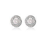 Georgini - Milestone Cubic Zirconia Halo Earrings in Silver