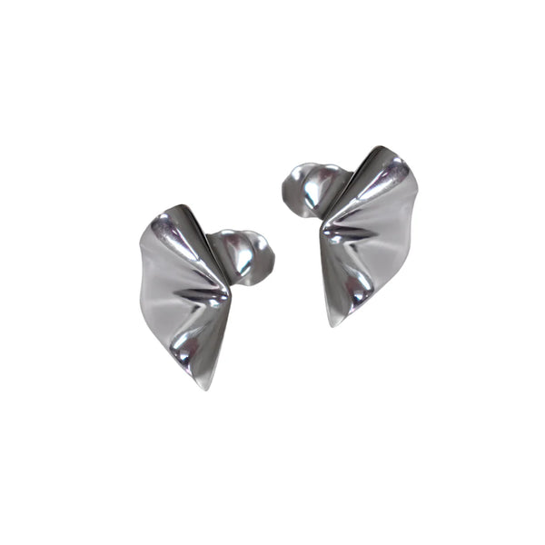 Fabuleux Vous - Bijoux High Gloss Fan Stud Earrings