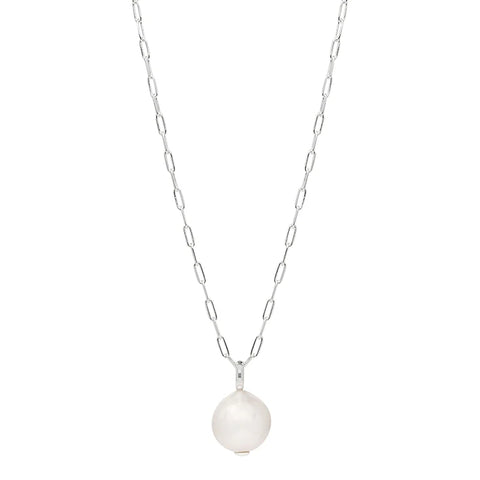 Najo - Moonpool Pearl Necklace Silver