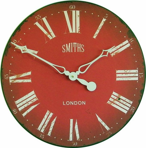 Smiths London - Red Wall Clock