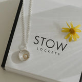 Stow - Sun CZ Silver Charm