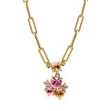Dyrberg Kern - Tanzy Gold Pendant Necklace, Rose