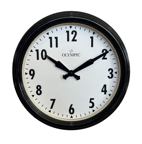 Olympic - Topham Clock 42cm Black