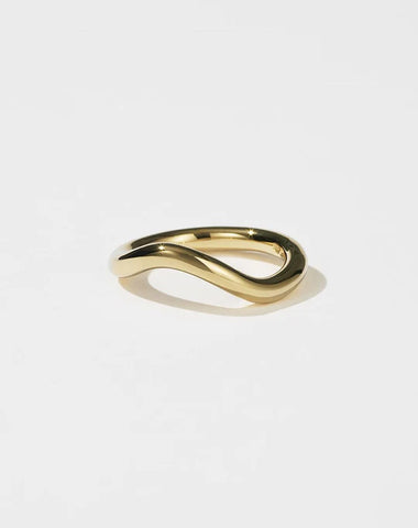 Meadowlark - Twisted Halo Band 9ct Yellow Gold