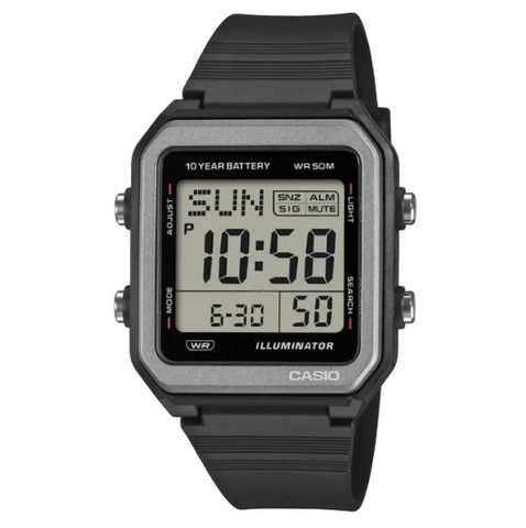 Casio - Digital Grey Case/Black Band