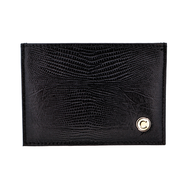 Cudworth - Black Lizard Leather Card holder