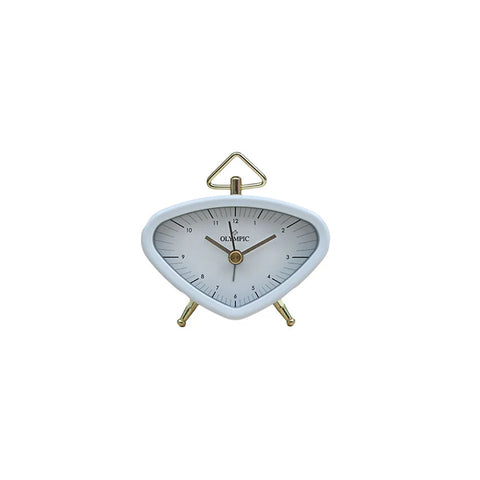 Olympic - Mini Triangle Clock White