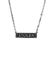 Stolen Girlfriends Club - Corrugated Bolt Bar Necklace