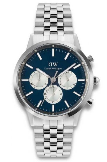 Daniel Wellington - Iconic Chronograph Silver & Blue Dial