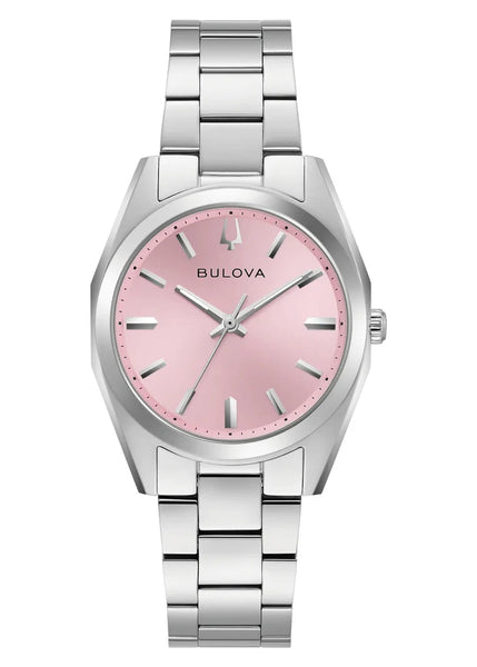 Bulova - Ladies Surveyor Pink Dial Stainless Steel Bracelet