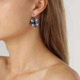 Dyberg/Kern - Batti SS Earrings Royal Blue