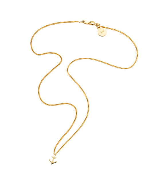 Karen Walker - 9ct Yellow Gold Mini Anchor Necklace 45cm
