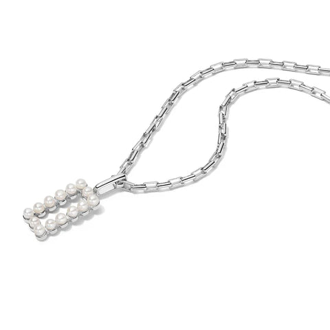 Daisy London - Beloved Pearl Necklace Silver