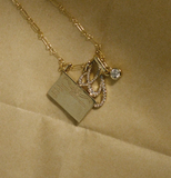 Meadowlark - Birth Certificate Charm Necklace Sterling Silver