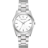Bulova - Surveyor Quartz 31 mm White Dial Stainless Steel Bracelet