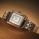 Bulova - Ladies Two-Tone IP Stainless Steel Analog Watch with White Dial