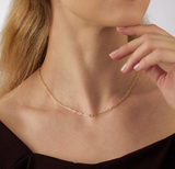 Brent Weatherall - 9ct yellow Gold paper Chain 45cm Necklace