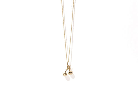 Meadowlark - Cherry Cherry Necklace Gold Plated