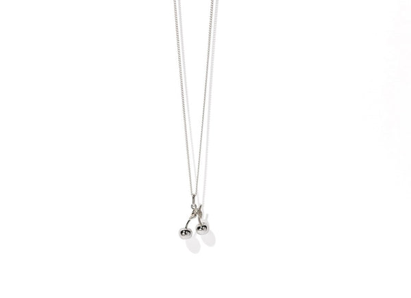 Meadowlark - Cherry Charm Necklace Sterling Silver