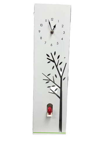Modern Cuckoo Clock White Tall
